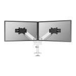 Supporto da scrivania per due monitor Neomounts DS65S-950WH2 24-34 pollici, molla a gas, multi regolabile, bianco