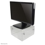 Supporto per monitor/portatile regolabile Neomounts NSMONITOR40, universale, trasparente, portata 25 kg