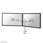 Monitorarm Neomounts FPMA-D935DG Doppel, manuelle Höheneinstellung, Grommet-Montage, Silber