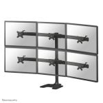 Supporto monitor Neomounts FPMA-D700DD6 per 6 display 10-27" regolabile da scrivania, nero