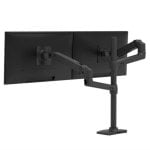 Brazo Monitor Ergotron LX Dual Stacking Arm Matte Black 40" 20 kg Abrazadera