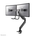 Supporto da scrivania per doppio monitor Neomounts NM-D775DXBLACK 10-32" molla a gas Topfix nero