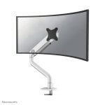Supporto da scrivania Neomounts DS70S-950WH1 per monitor 17-49'' con molla a gas e Topfix, bianco