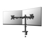 Supporto per monitor Neomounts DS60-600BL2 10-32" Quick-fix Nero con regolazione completa, doppio braccio, fissaggio Pinza/Foro, VESA 75x75/100x100