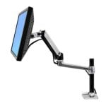 Brazo para monitor Ergotron LX Tall Pole 1 pantalla 34" 11,3 kg aluminio negro