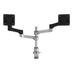 Brazo para monitor R-Go Zepher Dual ajustable 8 kg 24-32" modular negro