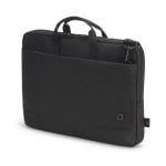 Maletín DICOTA Slim Eco MOTION 12-13.3" Poliéster Reciclado Negro Bolsillos Extra
