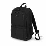 Mochila DICOTA SCALE 15.6" negra PET reciclado bolsillos frontales y laterales 800 g