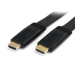 Cable HDMI StarTech HDMM5MFL 5m Plano Alta Velocidad Ultra HD 4K Ethernet Negro