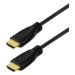 Cable HDMI Ewent EC1323 5 m 2.1 8K 3D Triple Blindaje Chapado en Oro Negro