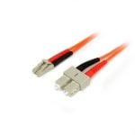 Cavo fibra ottica StarTech.com 50/125 OM2 2m LC-SC duplex LSZH arancione