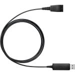 Cavo Jabra Link 230 USB Compatibile QD Audio Digitale Plug and Play Nero