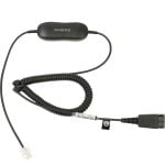 Cable Jabra GN1200 Universal QD a RJ-10 Negro 2 m Volumen Micrófono Ajustable
