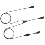 Cable Jabra 8800-02-01 Negro Supervisión QD a 2x QD con Silenciador