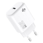 Cargador móvil Mobilis SUBBLIM GaN 20W USB-C Power Delivery PPS blanco ultraligero