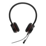 Auriculares Jabra Evolve 30 II con cable USB-A/USB-C para oficina y llamadas, negro