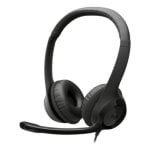 Auriculares Logitech H390 con cable USB-A para llamadas y música, diadema y micrófono, color negro