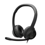 Casque Logitech H390 filaire USB-C avec suppression de bruit, micro et commandes, noir