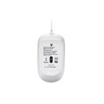 Ratón V7 MV3000UUSB Blanco USB 1600 DPI Perfil Bajo Ambidiestro Clic Silencioso