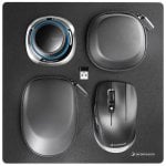 Mouse 3Dconnexion SpaceMouse Wireless Kit 2 Wireless Bluetooth USB Type-A Nero Ergonomico Programmabile Ricaricabile