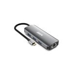 Hub Urban Factory MHC55UF USB Type-C 100 W HDMI 2x Gigabit Ethernet Grau