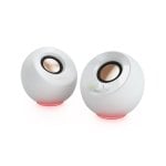 Altavoces Creative Labs 2.0 Alámbricos 4,4 W RGB blancos con USB Type-C y 3,5 mm
