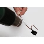 Cinta termorretráctil Brother HSE-211E negro sobre blanco 5,2 mm para cables