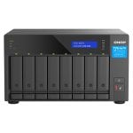 Servidor NAS torre QNAP Intel Core i9 64GB DDR4 8 bahías 2.5/3.5/M.2 UHD 770 QTS LCD