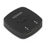Switch HDMI Aisens 4K60Hz 2x1 Bidireccional Plug and Play LED Indicador Negro