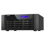 NAS torre QNAP 0TB Ryzen 7 32GB DDR5 12 bahias 10GbE QuTS hero Black TS-H1277AFX-R7-32G