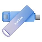 Pendrive SanDisk Creator Phone Drive 256 GB USB Type-C Lightning 90 MB/s Azul Lila