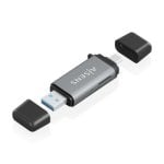 Kartenleser Aisens ASCR-2AC11-GR USB 3.1 Gen1 SD MicroSD MMC RS-MMC USB-A USB-C Grau
