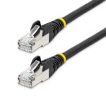 Cable Ethernet Cat6a StarTech 10m S/FTP LSZH Negro RJ-45 PoE++ 100W Snagless