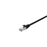Cable de red V7 V7CAT7FSTP-50C-BLK Cat7 S-FTP 0,5 m RJ-45 Negro LSZH