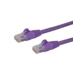 Cable de red StarTech 10m Cat6 UTP RJ45 púrpura Snagless PoE gigabit