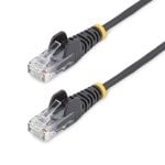 Cable Ethernet Cat6 StarTech 10m Slim Negro RJ45 UTP LSZH PoE++ 100W 28AWG
