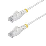Cable Ethernet Cat6 StarTech 15m Blanco Slim LSZH PoE++ 100W UTP RJ45 28AWG