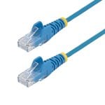 Cable de red StarTech Cat6 15 m Azul Slim 28AWG RJ45 U/UTP LSZH PoE++