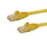 Cable de red StarTech N6PATC3MYL Cat6 3 m RJ45 amarillo Snagless UTP cobre