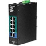Switch TRENDnet TI-PG102i Gestionado Industrial 8x Gigabit PoE+ 2x SFP 240W IP30