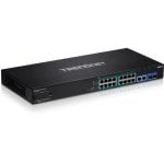 Switch Gestionado TRENDnet TPE-3018LS 18 Puertos Gigabit PoE+ Rack 1U Black