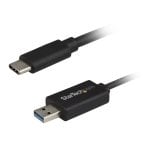 Cable de transferencia StarTech.com USB 3.0 USB A a USB C 2m Negro Plug and Play