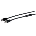 Cable USB StarTech USB2HAB50AC 15m A Macho-B Macho Actif Alu Noir