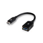 Adaptador USB-C V7 CBTCU3A-01M Preto USB 3.2 Gen 1 0,1 m Macho/Fêmea