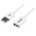 Cable USB StarTech USBEXTPAA3MW 2.0 3m Extensión Macho/Hembra Blanco