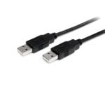 Cabo USB StarTech USB2AA1M 2 m USB 2.0 Macho a Macho Preto Alta Velocidade