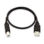 Cabo USB V7 USB-A macho para USB-B macho 0,5 m Preto Alta Velocidade