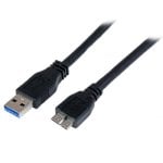 Cable USB Micro B StarTech USB3CAUB1M 1m SuperSpeed Negro Macho-Macho