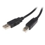 Cabo USB StarTech USB2HAB3M 3 m USB 2.0 A Macho para Impressora Preto