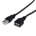 Cable de extensión USB StarTech.com USBEXTAA10BK 3m USB 2.0 A macho a A hembra negro